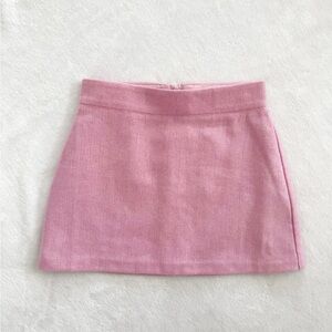 Crewcuts Pink Herringbone Skirt